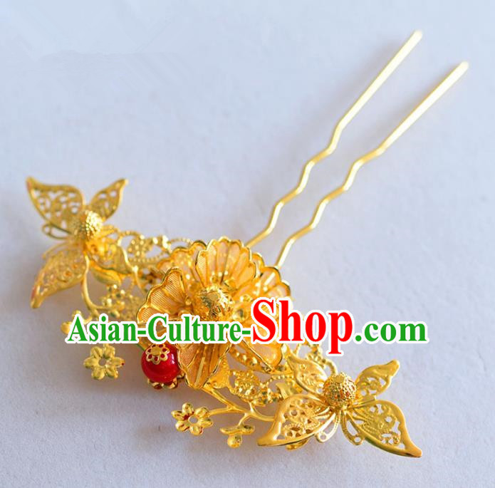 Chinese Ancient Handmade Queen Phoenix Coronet Hair Accessories Traditional Hairpins Complete Set for Women