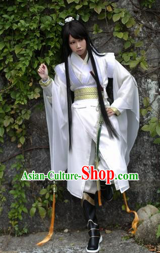 Ancient Chinese Cosplay Young Swordsman Clothing Ming Dynasty Knight Costumes for Men