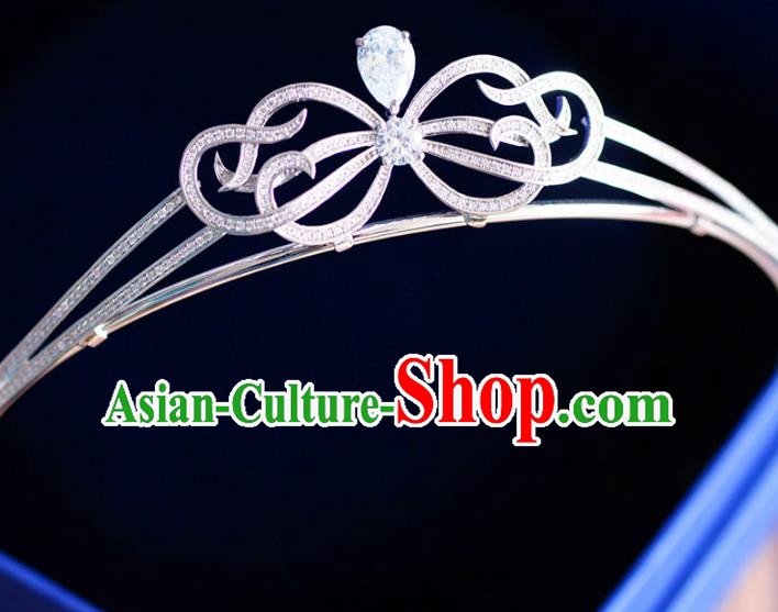 Top Grade Handmade Baroque Hair Accessories Bride Diamante Zircon Royal Crown Headwear for Women