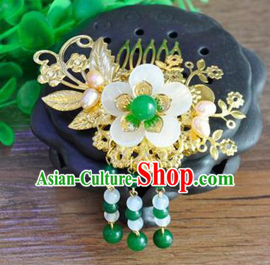 Ancient Chinese Handmade Flower Hair Comb Hair Accessories Classical Hairpins for Women