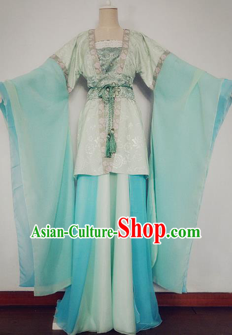 Chinese Ancient Cosplay Swordswoman Costume Traditional Song Dynasty Princess Hanfu Dress for Women