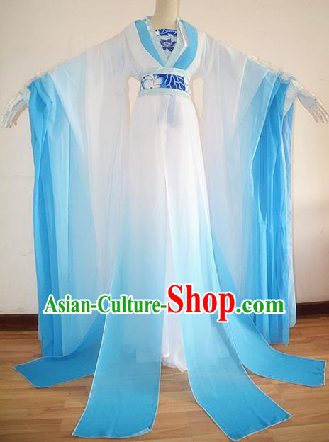 Chinese Ancient Cosplay Fairy White Hanfu Dress Traditional Tang Dynasty Princess Embroidered Costume for Women