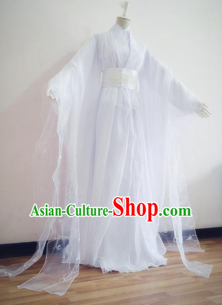 Chinese Ancient Swordsman Hanfu Han Dynasty Imperial Concubine Queen Embroidered Historical Costumes