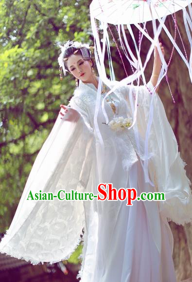 Chinese Ancient Palace Lady Hanfu Han Dynasty Imperial Concubine Queen Embroidered Historical Costumes for Women