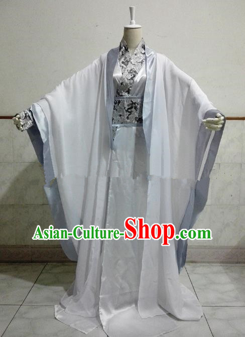 Chinese Han Dynasty Royal Highness Hanfu Ancient Swordsman Prince Clothing for Men