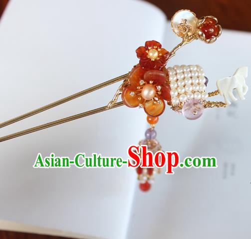 Chinese Ancient Hair Jewelry Accessories Hairpins Headwear Headdress Royal Crown for Women