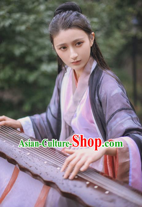 Chinese Ancient Palace Lady Hanfu Han Dynasty Imperial Concubine Queen Embroidered Historical Costumes