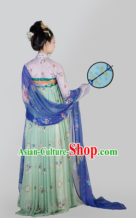 Chinese Ancient Palace Lady Hanfu Han Dynasty Imperial Concubine Queen Embroidered Historical Costumes