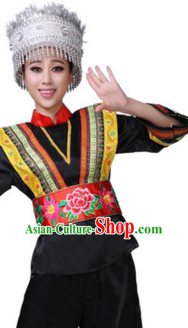 Top Grade Children Classical Dance Lotus Dance Green Clothing, Chinese Stage Performance Folk Dance Costume for Kids