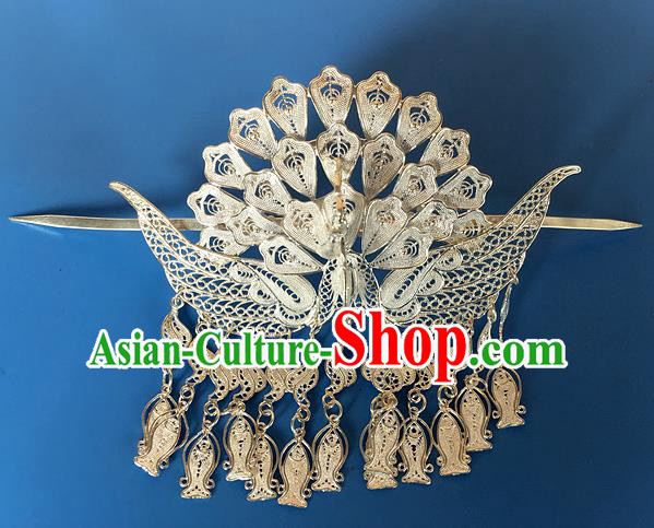 Chinese Traditional Ancient Princess Phoenix Hairdo Crown Hairpins Hair Accessories for Women