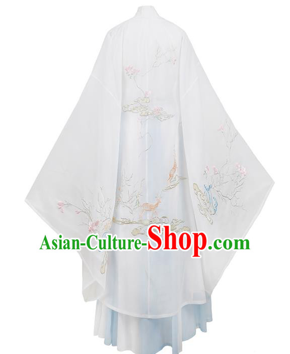 Chinese Ancient Palace Lady Hanfu Han Dynasty Imperial Concubine Queen Embroidered Historical Costumes