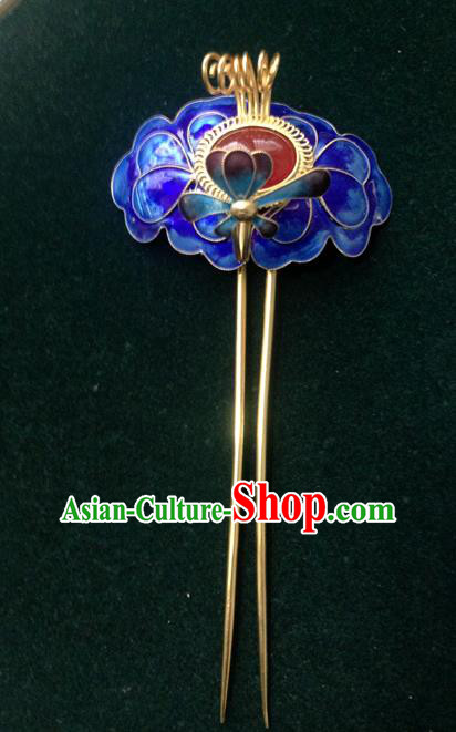 Chinese Traditional Ancient Cloisonne Hairpins Hair Accessories Hair Clip for Women