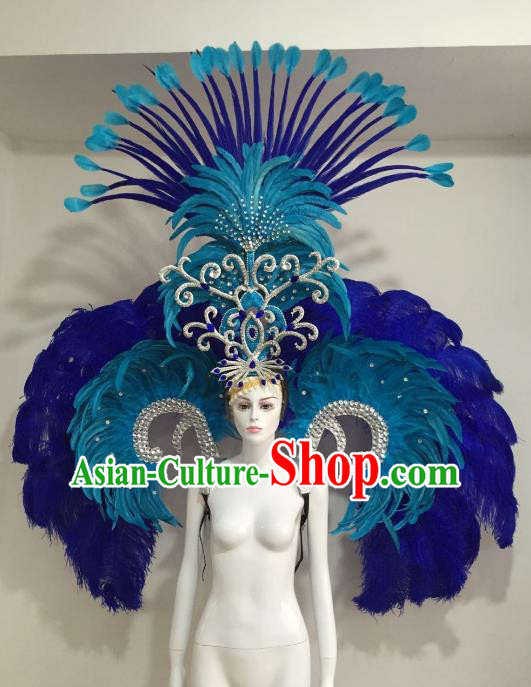 Peacock Carnival Costume Feathers Samba Costume Angel Wings