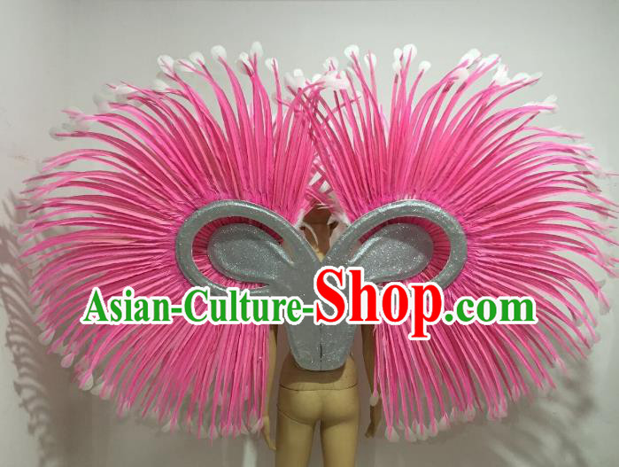Top Grade Stage Performance Brazilian Carnival Feather Wings Miami Feathers Deluxe Wings Headwear Mask for Women