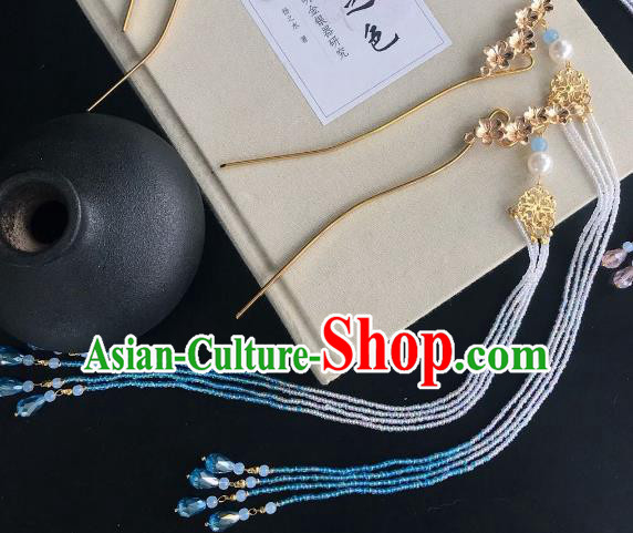 Chinese Traditional Hair Accessories Ancient Long Tassel Hair Clip Hairpins for Women