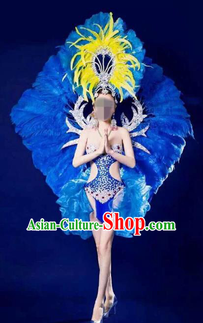 Top Grade Brazilian Carnival Samba Dance Prop Catwalks Feather