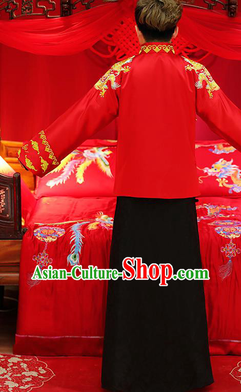 Traditional Chinese Wedding Costumes Traditional Xiuhe Suits Ancient Chinese bridal Full Dress