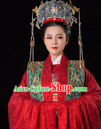 Chinese Traditional Phoenix Coronet Hair Accessories Ancient Ming Dynasty Empress Headwear for Women