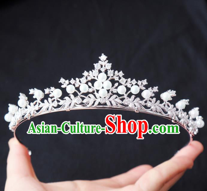 Top Grade Wedding Hair Accessories Hair Clasp Bride Crystal Royal Crown for Women