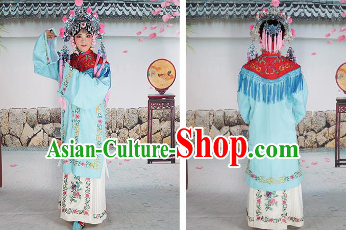 Traditional China Beijing Opera Costume Gifted Scholar Embroidered Robe and Hat Ancient Chinese Peking Opera Embroidery Clothing