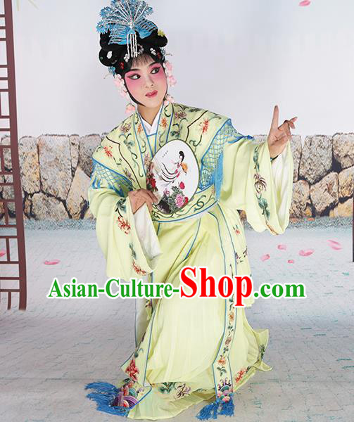 Traditional China Beijing Opera Costume Gifted Scholar Embroidered Robe and Hat Ancient Chinese Peking Opera Embroidery Clothing