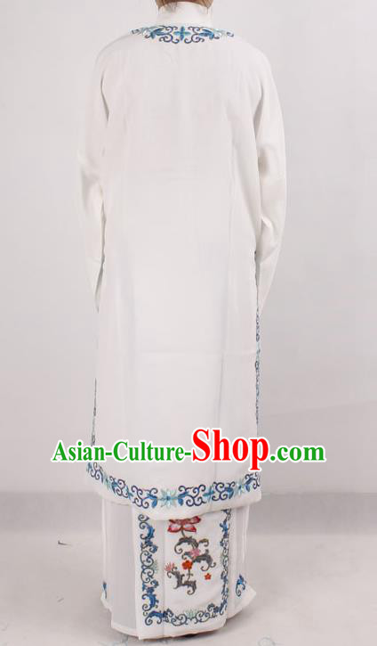 Traditional China Beijing Opera Costume Gifted Scholar Embroidered Robe and Hat Ancient Chinese Peking Opera Embroidery Clothing