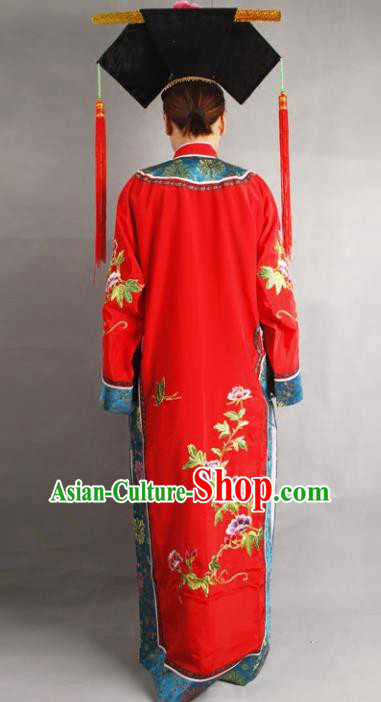 Traditional China Beijing Opera Costume Gifted Scholar Embroidered Robe and Hat Ancient Chinese Peking Opera Embroidery Clothing