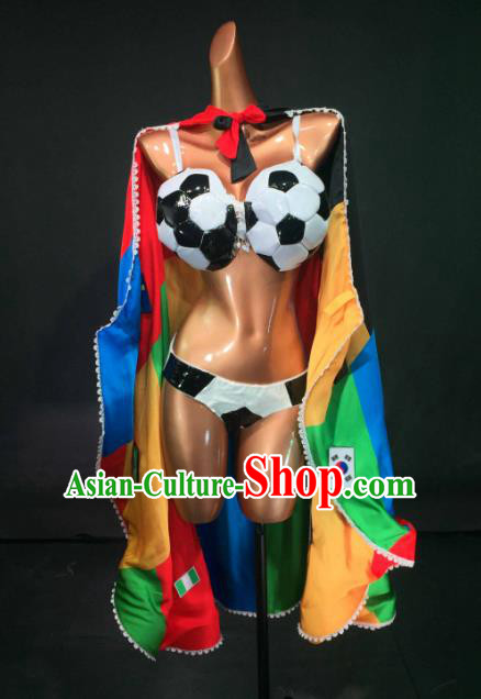 Top Grade Halloween Cosplay Catwalks Costume Model Show Football Girls Clothing for Women