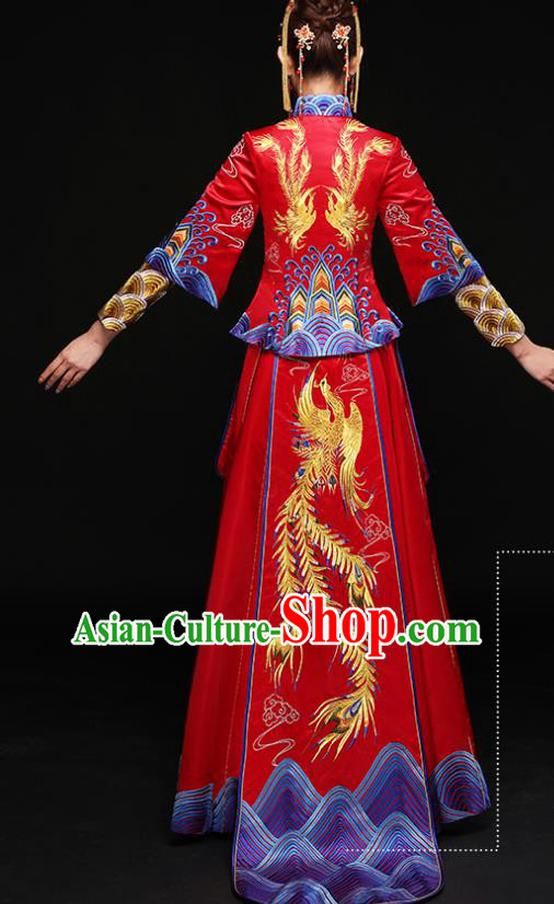 Traditional Chinese Wedding Costumes Traditional Xiuhe Suits Ancient Chinese bridal Full Dress