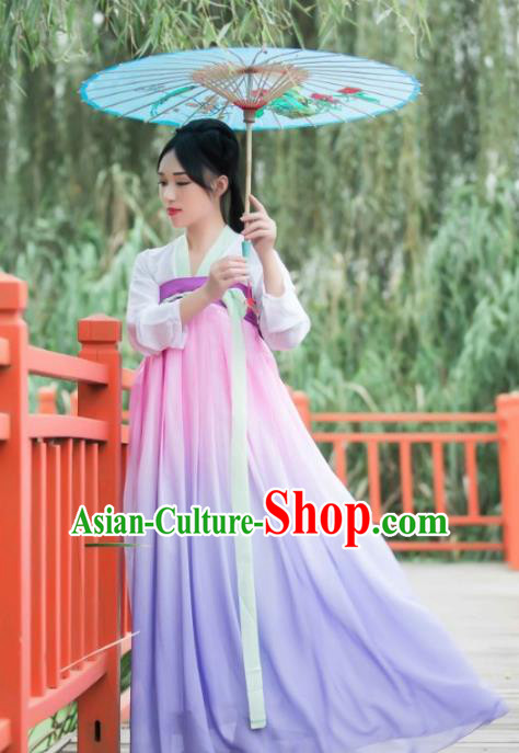 Chinese Ancient Fairy Princess Hanfu Dress Tang Dynasty Palace Lady Clothing for Women