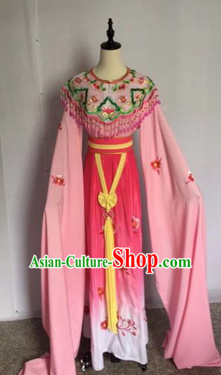 Chinese Traditional Peking Opera Princess Rosy Dress Beijing Opera Diva Costumes for Adults