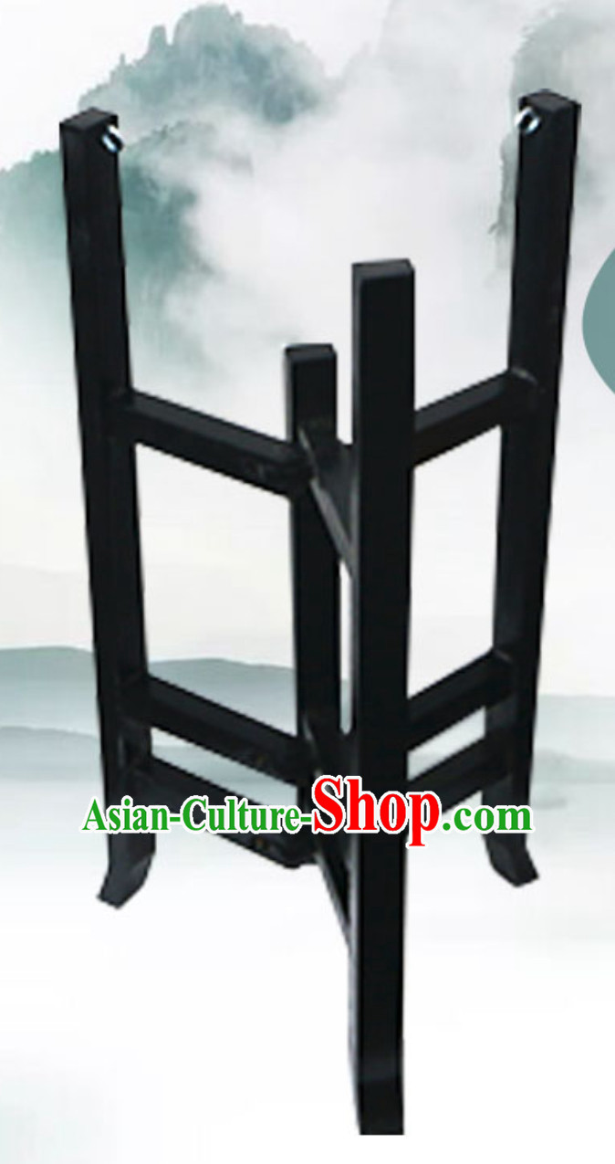 Traditional Handmade Chinese Classical Wooden Drum Cart Drum Stand Drum Accessories for Performance