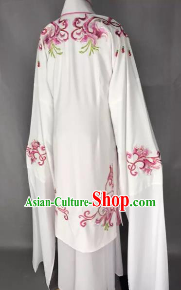 Traditional China Beijing Opera Costume Gifted Scholar Embroidered Robe and Hat Ancient Chinese Peking Opera Embroidery Clothing