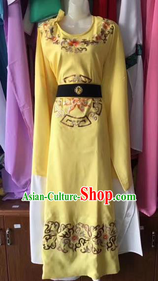 Chinese Traditional Beijing Opera Scholar Clothing Peking Opera Niche Yellow Robe for Adults