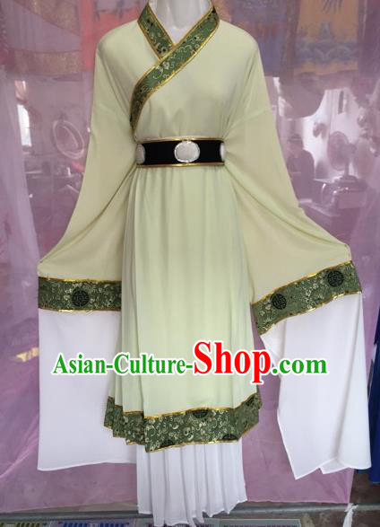 Chinese Beijing Opera Scholar Green Clothing Traditional Peking Opera Niche Costumes for Adults