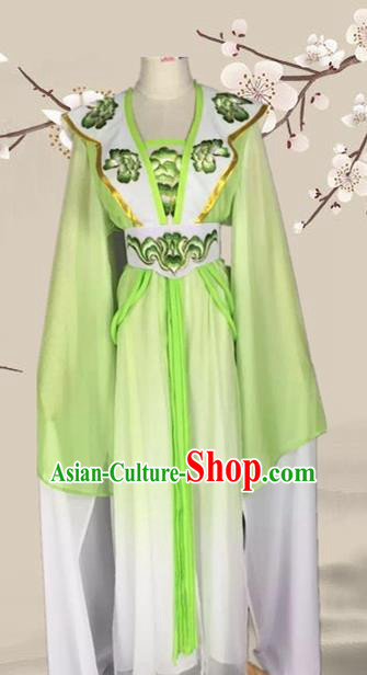 Chinese Ancient Palace Princess Green Dress Traditional Beijing Opera Diva Costume for Adults