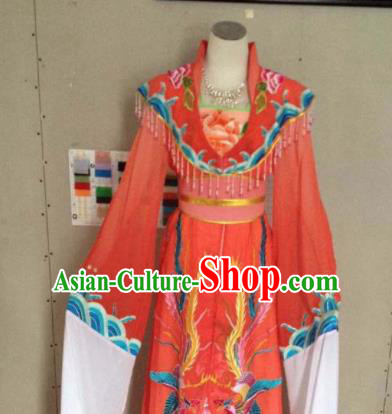 Chinese Ancient Imperial Consort Red Hanfu Dress Traditional Beijing Opera Actress Costume for Adults