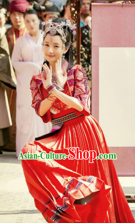 Chinese Ancient Peri Costumes Traditional Princess Swordsman Hanfu Dress