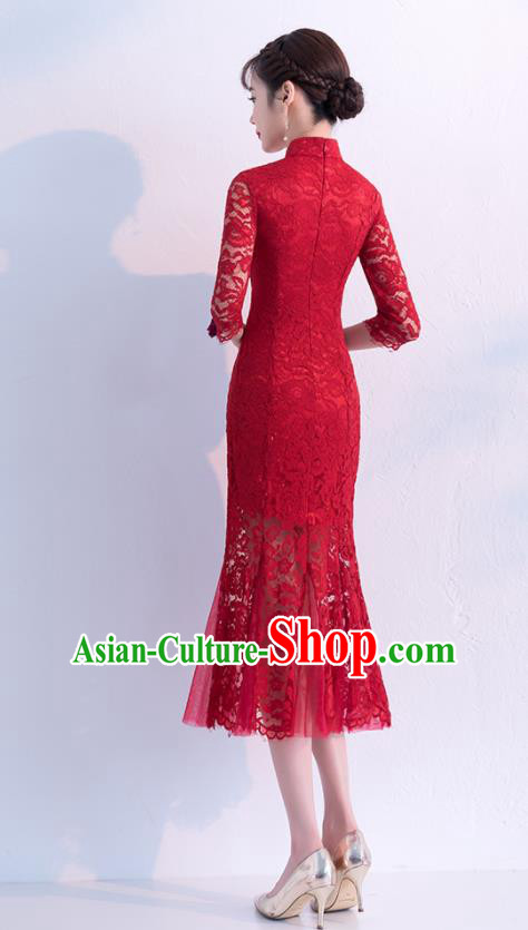 Traditional Ancient Chinese Young Women Cheongsam Dress Republic of China Tangsuit Stand Collar Blouse Dress Tang Suit Clothing