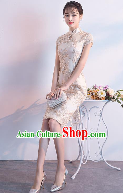Traditional Ancient Chinese Young Women Cheongsam Dress Republic of China Tangsuit Stand Collar Blouse Dress Tang Suit Clothing