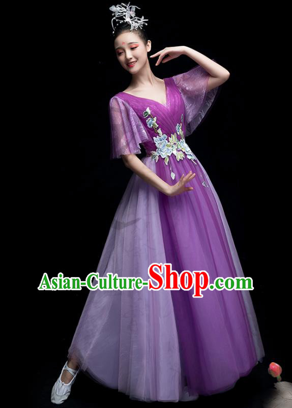 Traditional Chinese Fan Dance Folk Dance Costume Classical Yangko Dance Classical Dance Dress