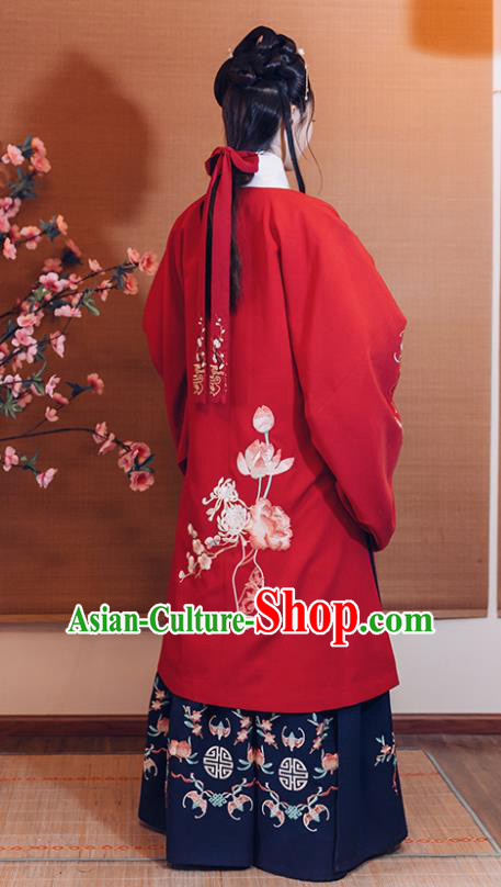 Chinese Ancient Palace Lady Hanfu Han Dynasty Imperial Concubine Queen Embroidered Historical Costumes