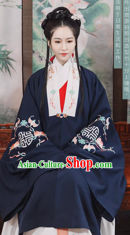 Chinese Ancient Palace Lady Hanfu Han Dynasty Imperial Concubine Queen Embroidered Historical Costumes