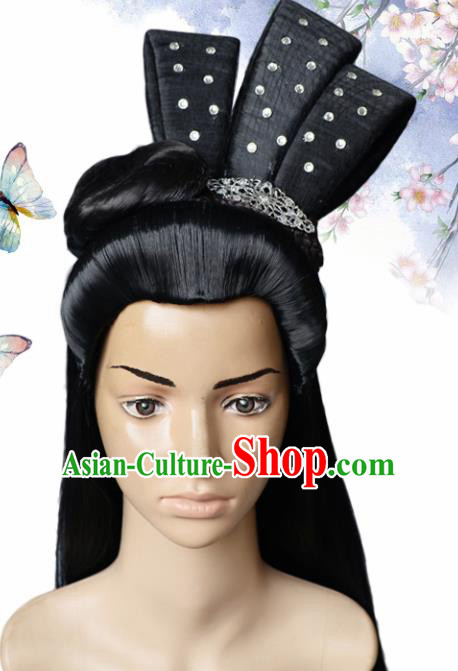 Chinese Traditional Wigs and Hair Accessories Ancient Wig Sheath for Women