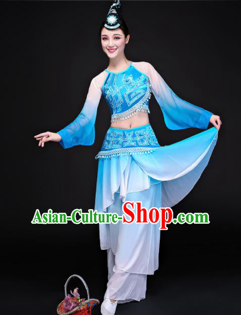 Traditional Chinese Fan Dance Folk Dance Costume Classical Yangko Dance Classical Dance Dress