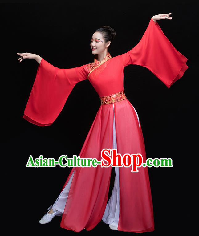 Traditional Chinese Fan Dance Folk Dance Costume Classical Yangko Dance Classical Dance Dress