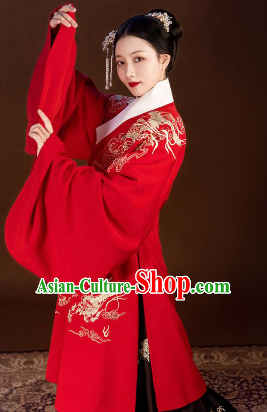 Chinese Ancient Palace Lady Hanfu Han Dynasty Imperial Concubine Queen Embroidered Historical Costumes