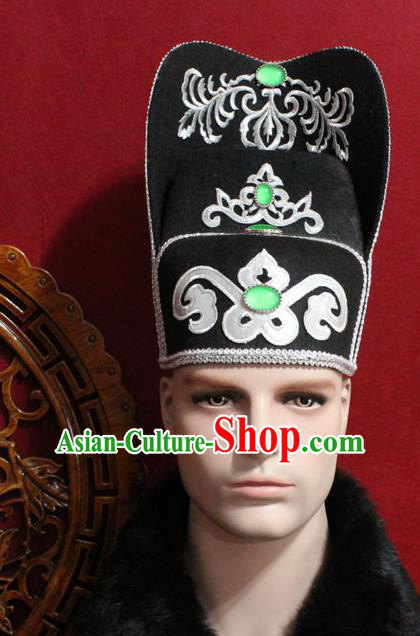 Chinese Traditional Royal Highness Hats Ancient Tang Dynasty Chancellor Hat for Men