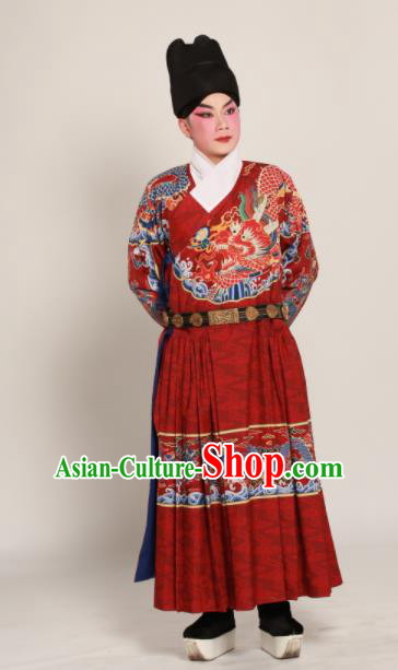 Traditional Chinese Ming Dynasty Imperial Guards Clothing Ancient Blades Embroidered Costumes for Men