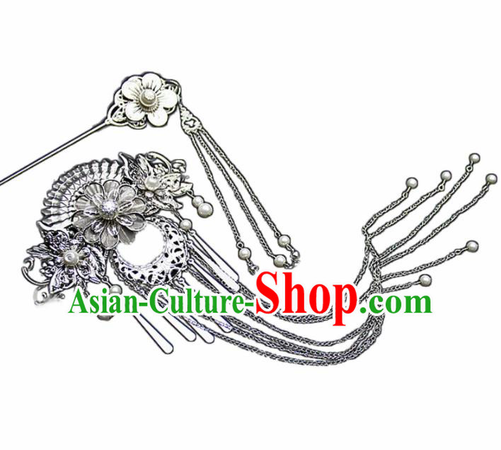 Chinese Ancient Style Hair Jewelry Accessories Cosplay Hairpins Headwear Headdress for Women
